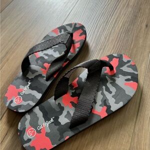 Cat & Jack Red and Black Sandals